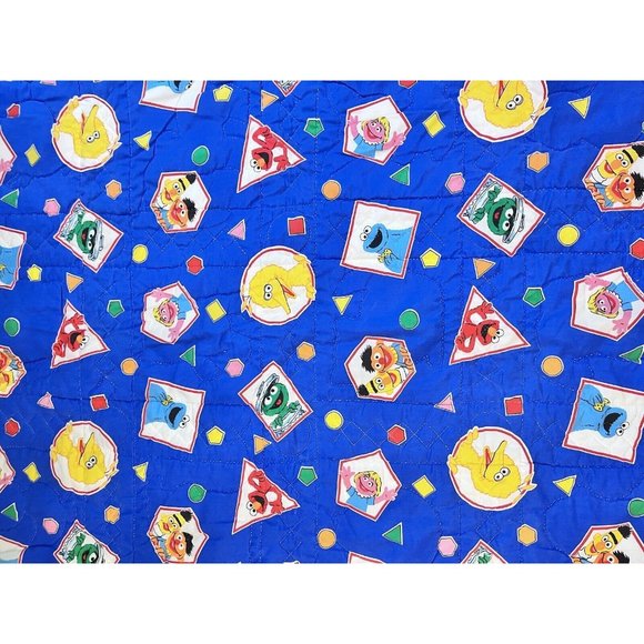 Handmade Sesame Street Blanket Embroidered Animals Baby Blanket - Picture 1 of 16